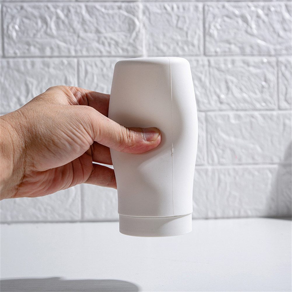 GarveeMore Küchenorganizer-Set Silikon geteilte Flasche Squeeze Typ Seifenspender Handseife Flasche, Nachfüllbarer Geschirrspülmittelspender Spender für ätherisches Lotion