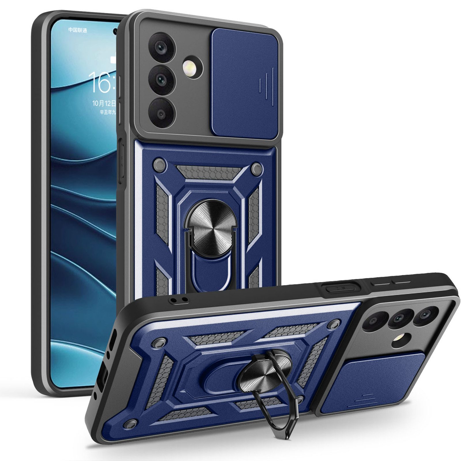 betterfon Handyhülle Panzer Hülle für Samsung Galaxy A26 Outdoor Case mit Kameraschutz, Outdoorhülle mit Ringhalter Smartstand und Silikonkern