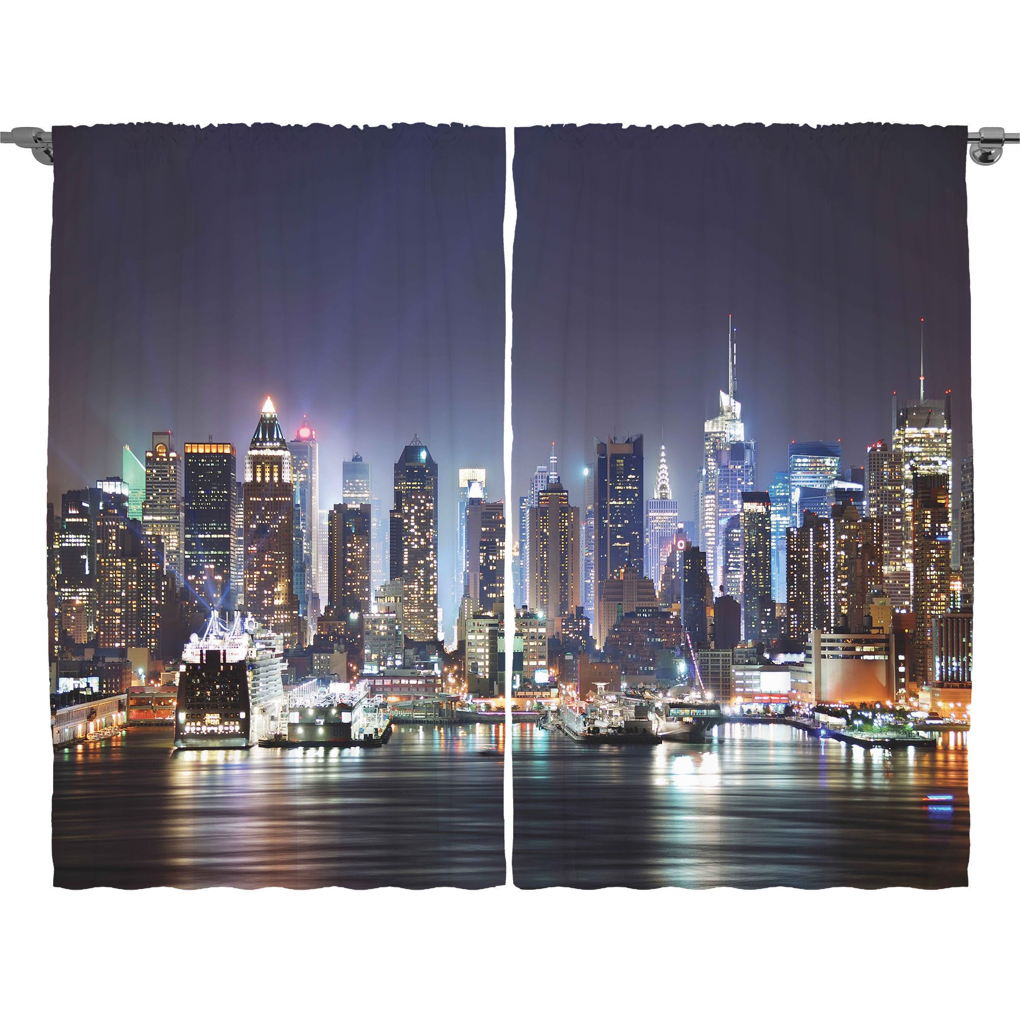 Abakuhaus Gardine Schlafzimmer Kräuselband Vorhang mit Schlaufen und Haken, günstig online kaufen