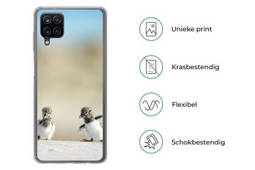 MuchoWow Handyhülle Junge - Sand - Vögel, Handyhülle Samsung Galaxy A12, Smartphone-Bumper, Print, Handy