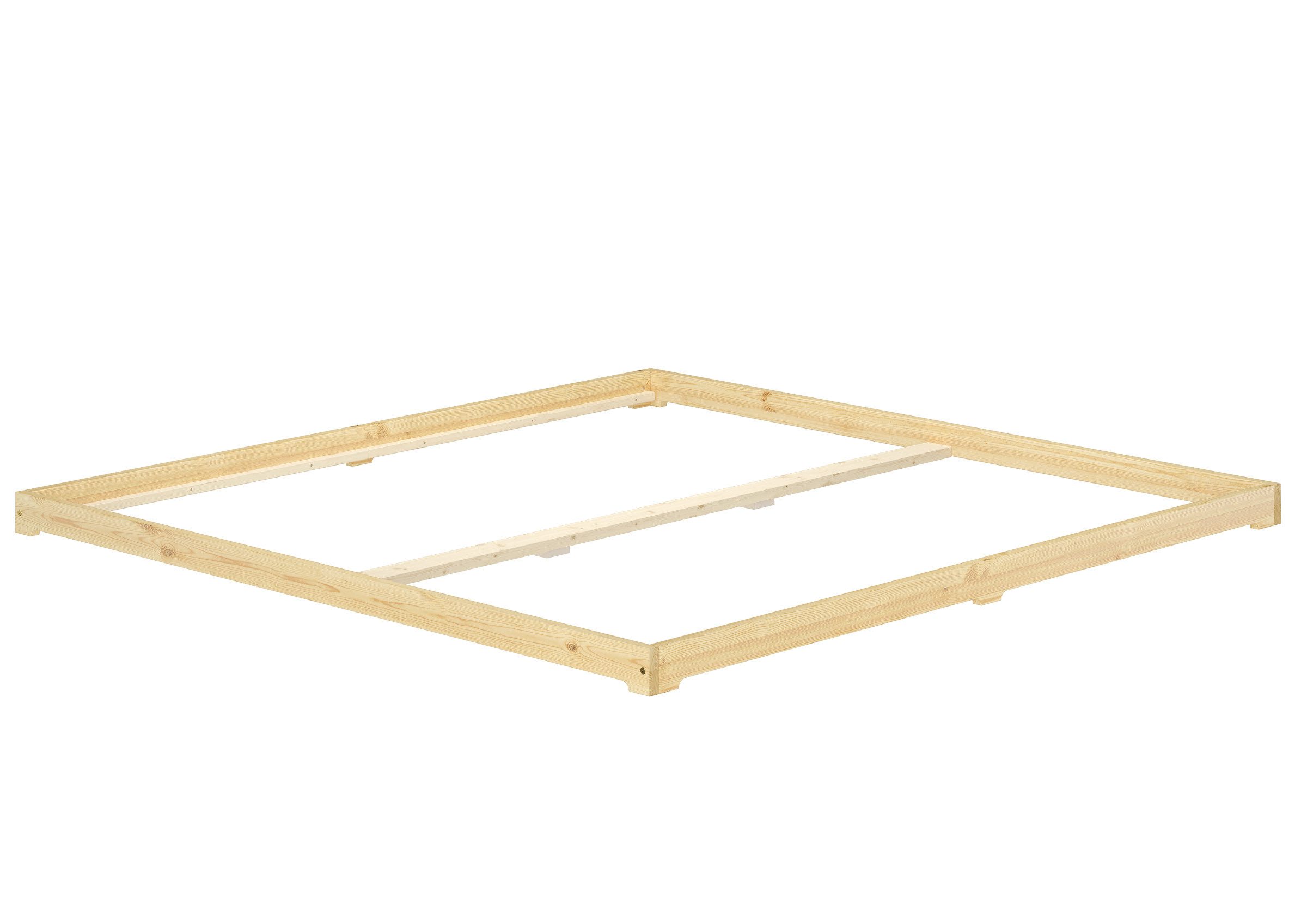 ERST-HOLZ Bett Futonbett Bodenbett Niedriges Ehebett günstig online kaufen