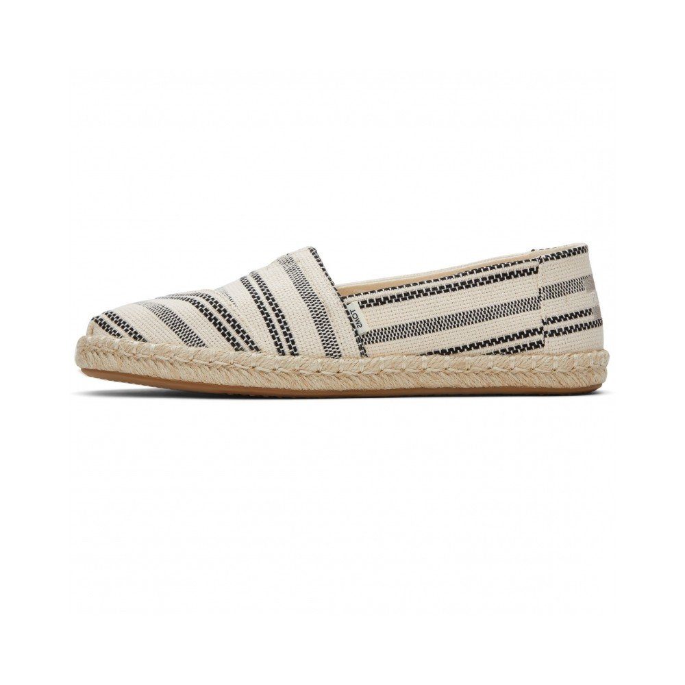 TOMS Natural Global Stripe, vegane Schuhe Sandale
