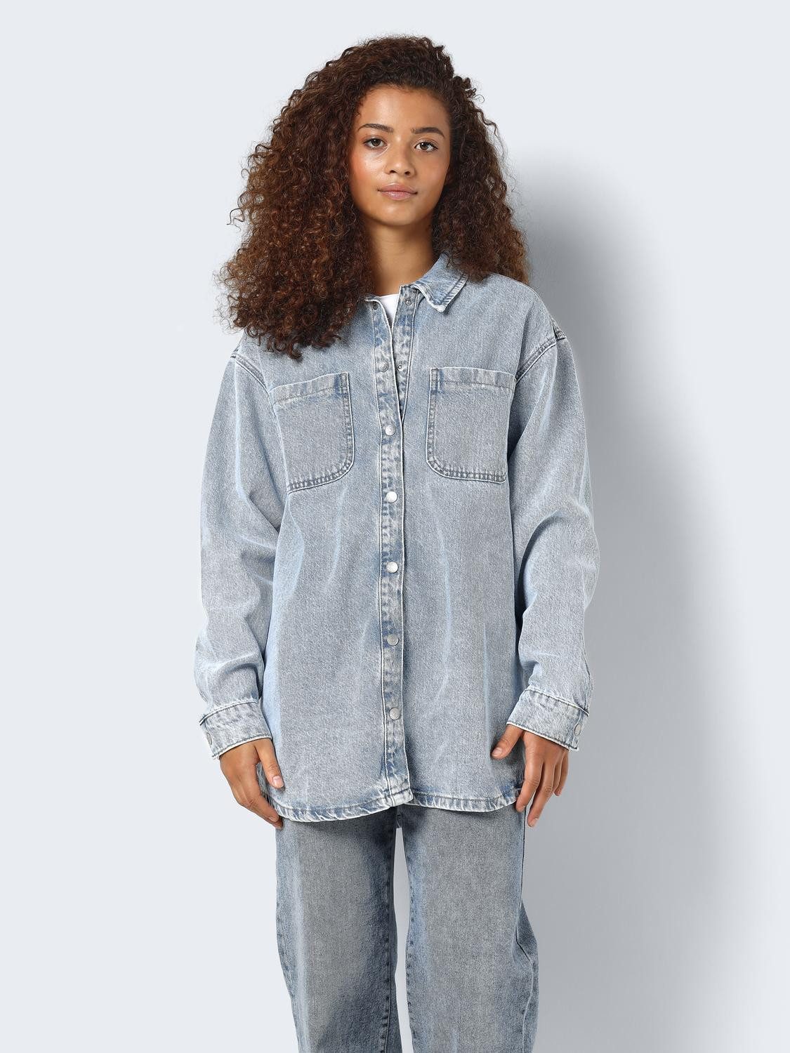 Noisy may Jeansbluse NMALVA L/S DENIM günstig online kaufen