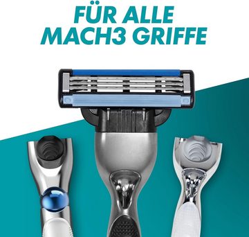 Gillette Rasierklingen Mach3 Rasurklingen Nassrasierer Ersatzklingen 3-fach-Klinge, 1-tlg., - 6 Klingen, Edelstahl, rostfrei