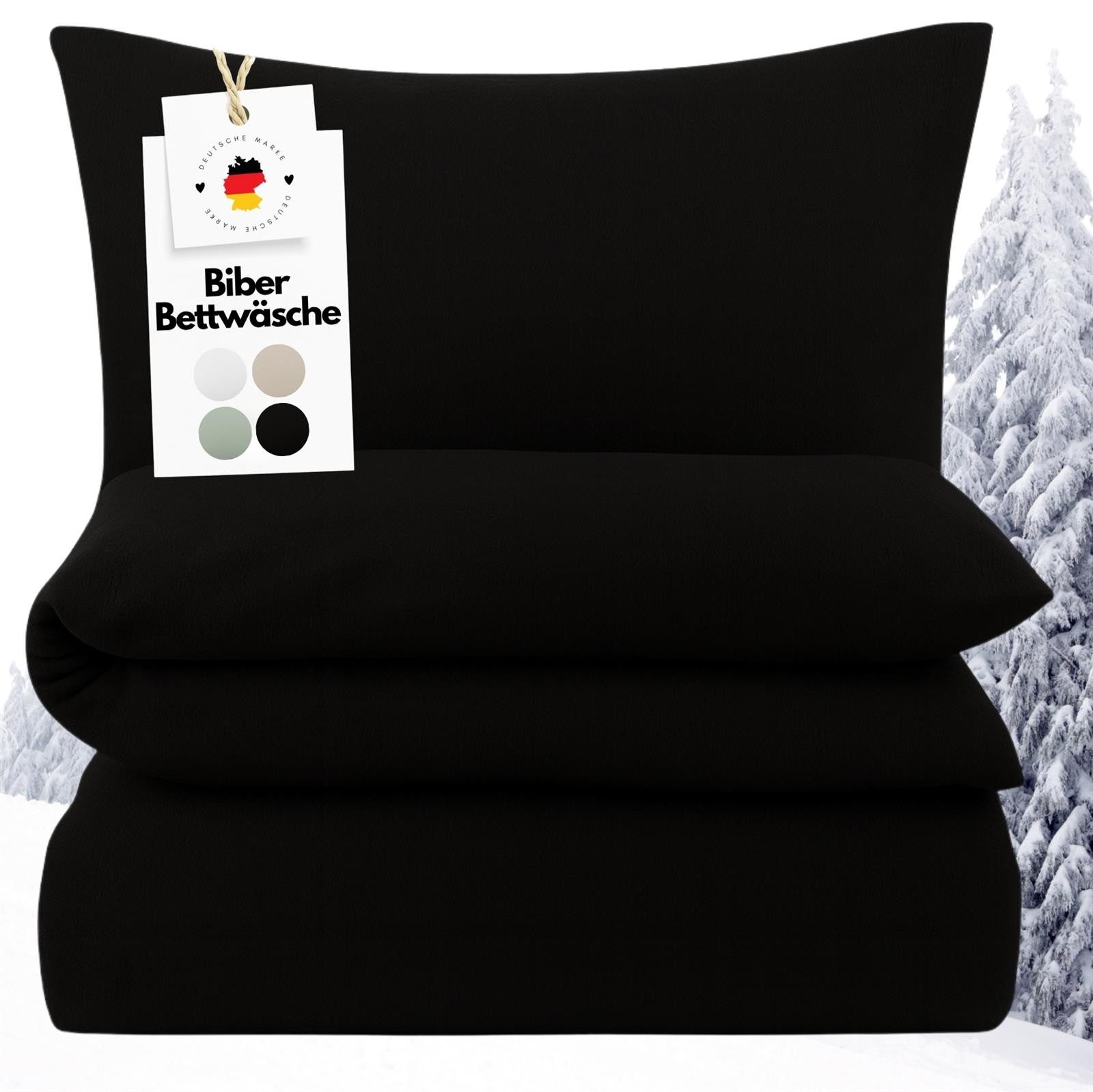 Carpe Sonno Bettwäsche Warme Biber Bettwäsche 135x200 155x220 - 100% Baumwo günstig online kaufen