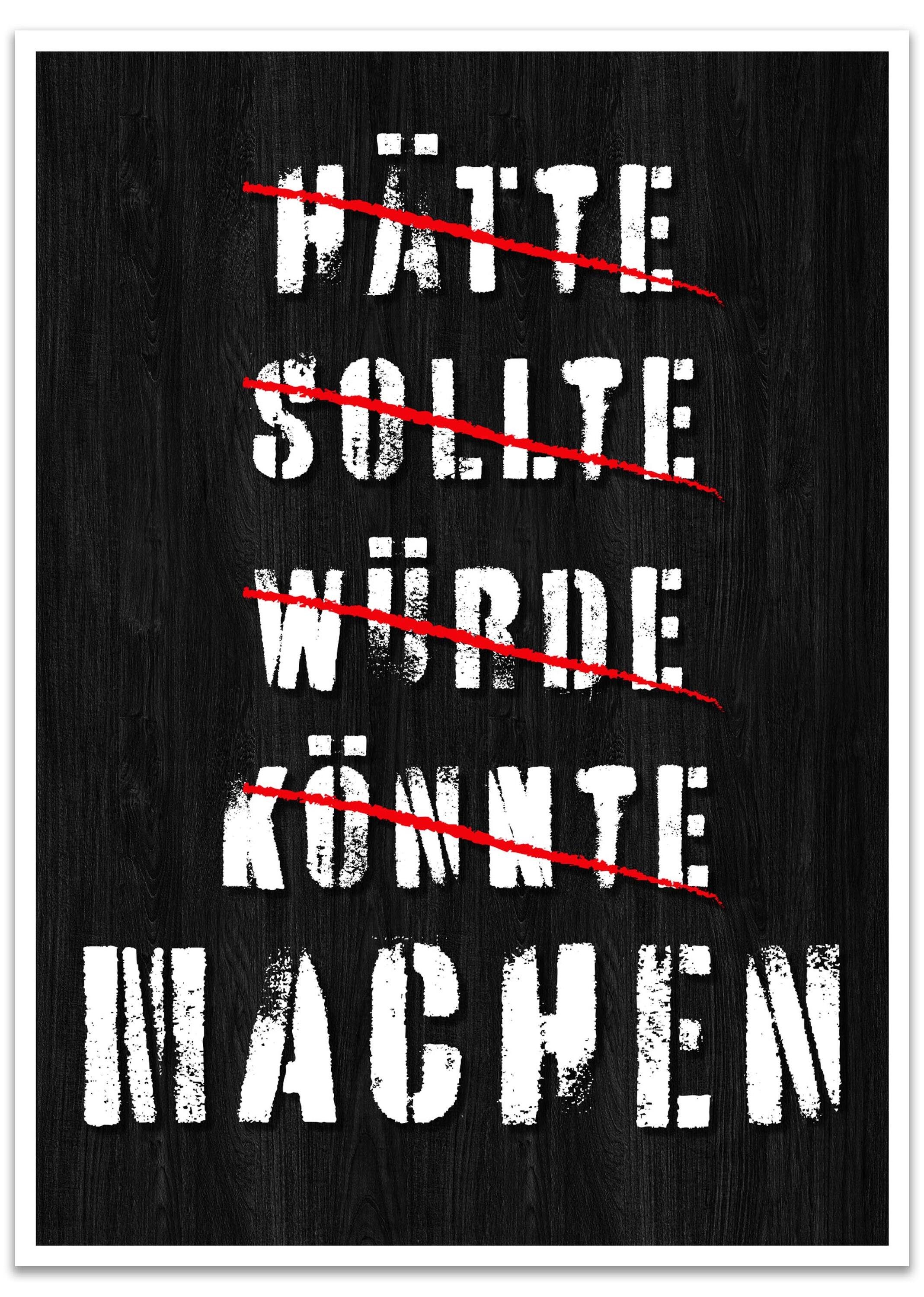 wandmotiv24 Poster Motivation M0025, Sprüche (1 St), Wandbild, Wanddeko, Poster in versch. Größen