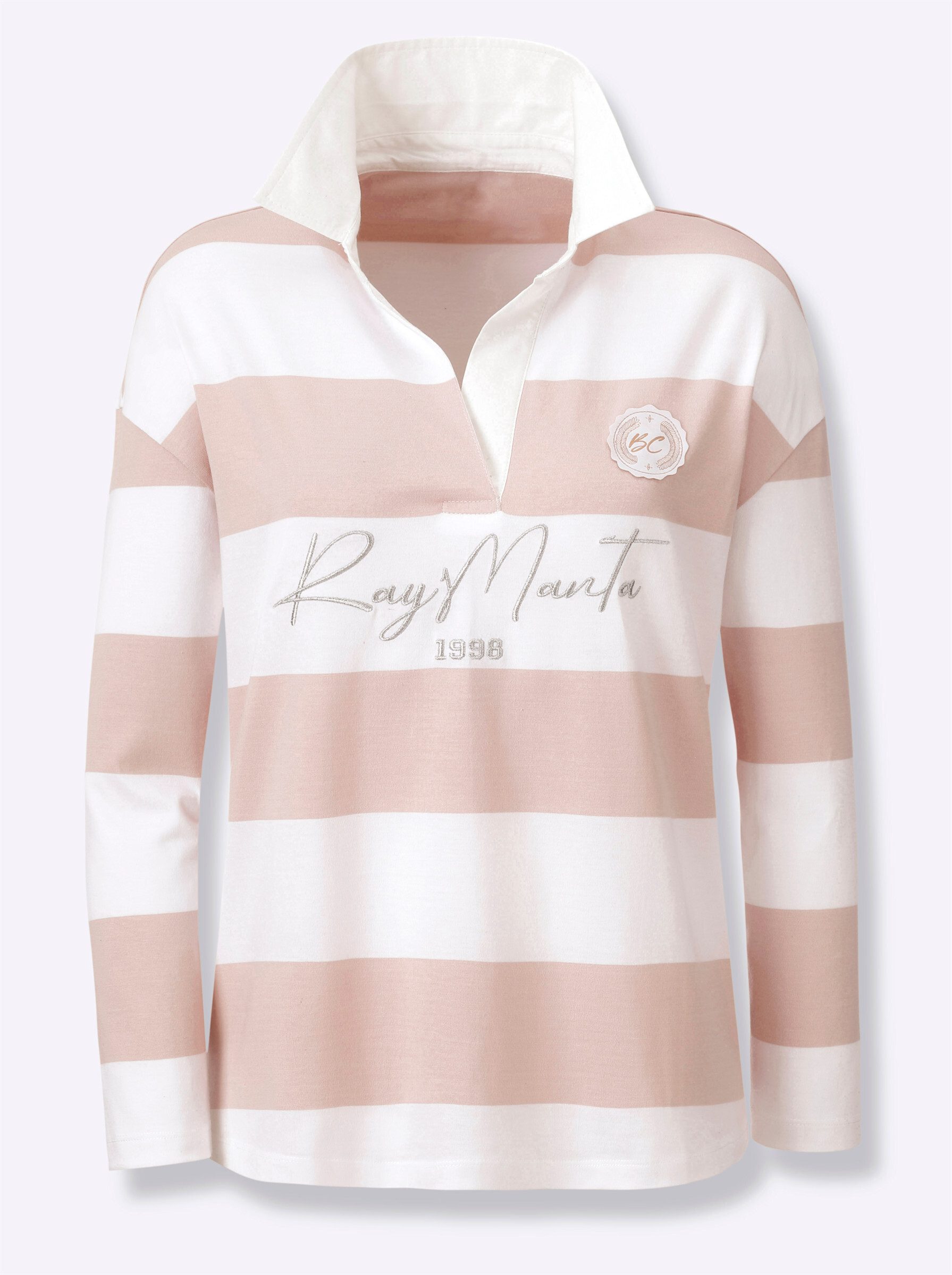 heine T-Shirt Poloshirt Langarm