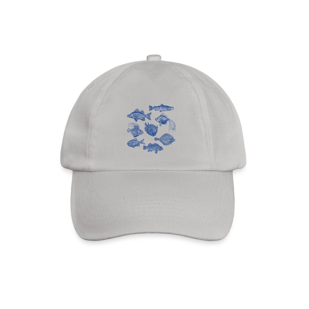 Baseball Cap Fische Sommer Seaside Urlaub Meer Illustration Baseballkappe