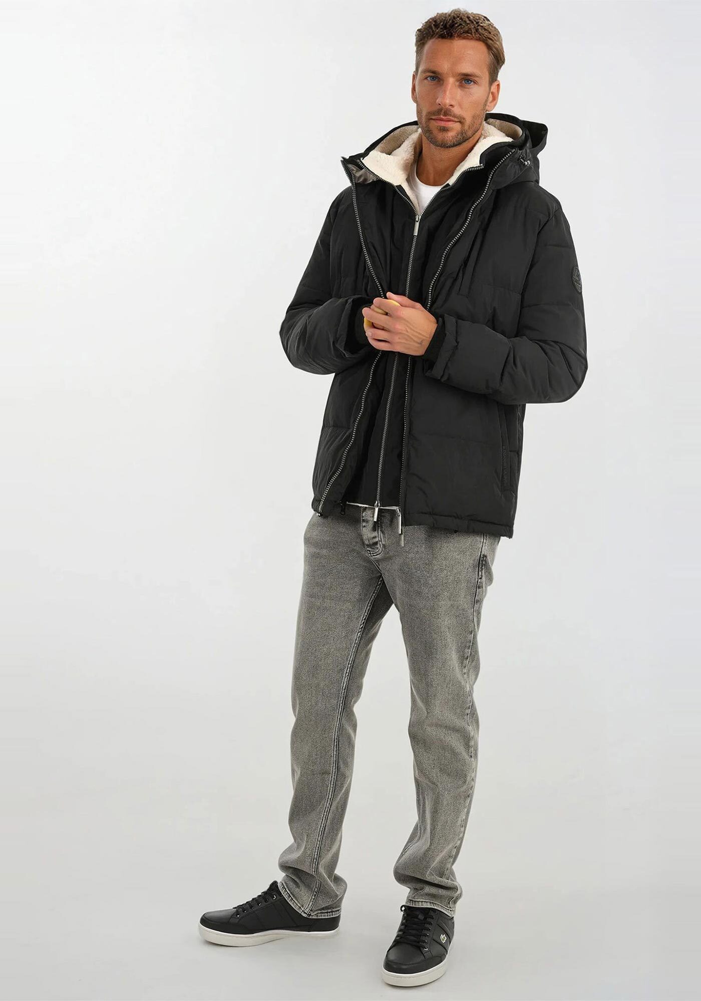 Alessandro Salvarini Winterjacke ASFredii mit abnehmbaren Teddy-Fleece-Inne günstig online kaufen