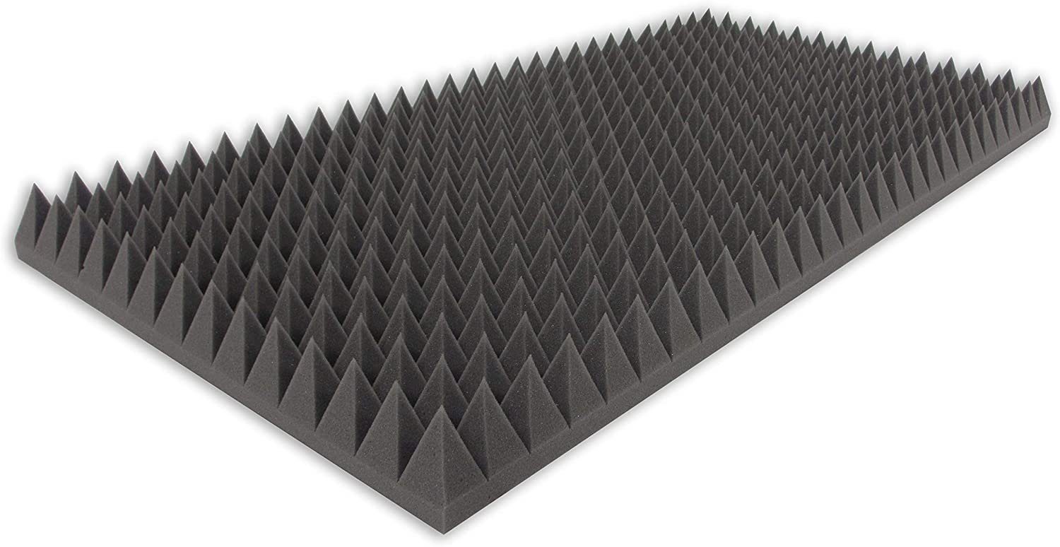 Akustikpur Akustikplatte Pyramiden Schaumstoff SELBSTKLEBEND effektive Akustik Schall Dämmung, Selbstklebend