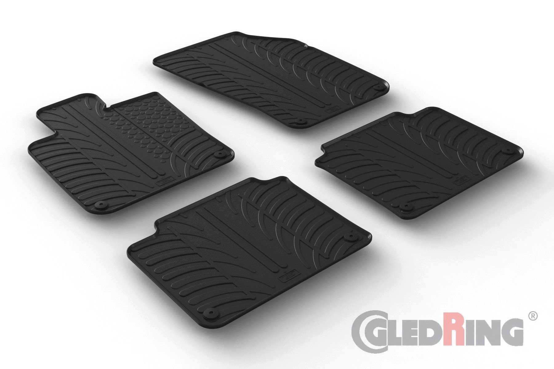 AZUGA Auto-Fußmatten Gummi-Fußmatten passend für Volvo S90/V90 ab 2016, für Volvo S90,V90 5-türer Kombi,Limousine