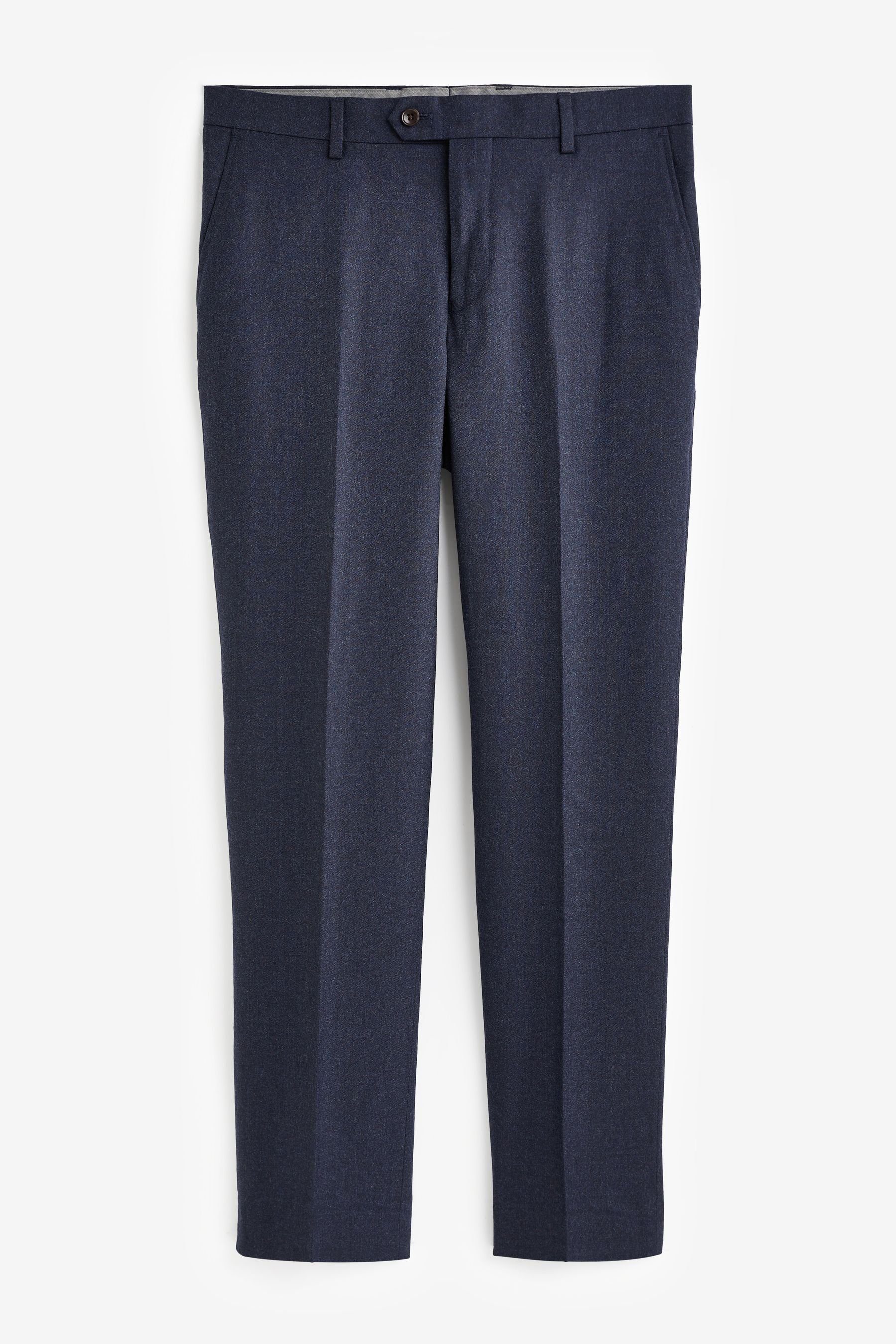 Anzughose Fit (1-tlg) Barberis Flannellhose Signature Blue Tailored Next