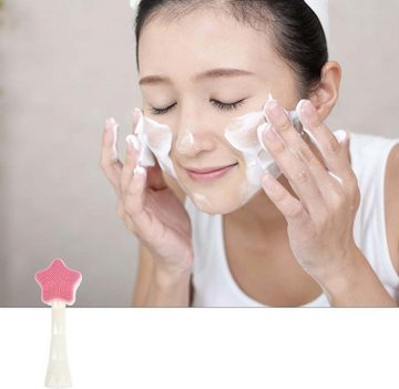FIDDY Gesichtsreinigungsbürste Tragbare Hautpflegebürste Manuelle Gesichtsbürste, 1-tlg.