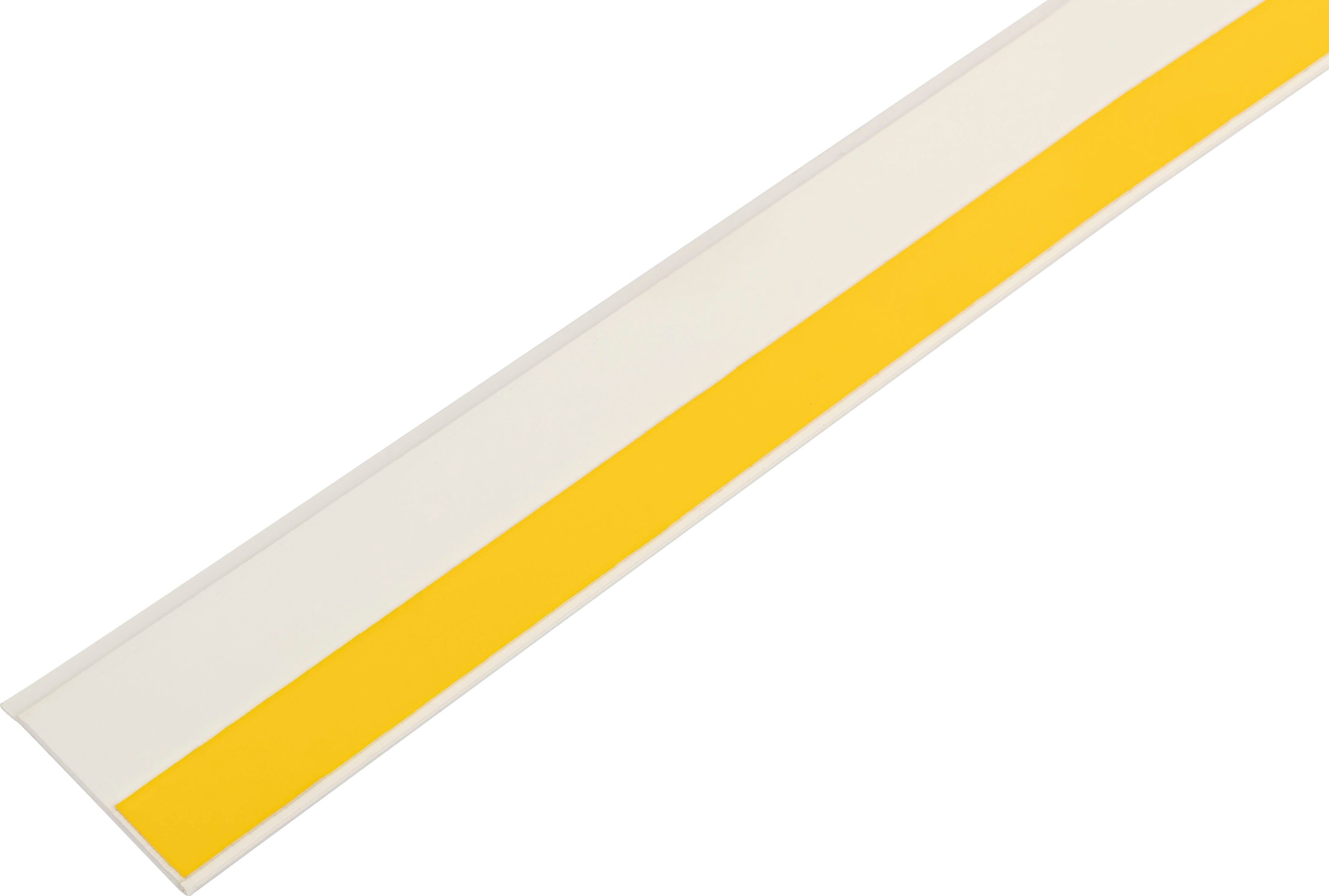 SCHELLENBERG Zierleiste PVC-Flachleiste, selbstklebend, selbstklebend, 1,5 m Länge, 5 cm Breite
