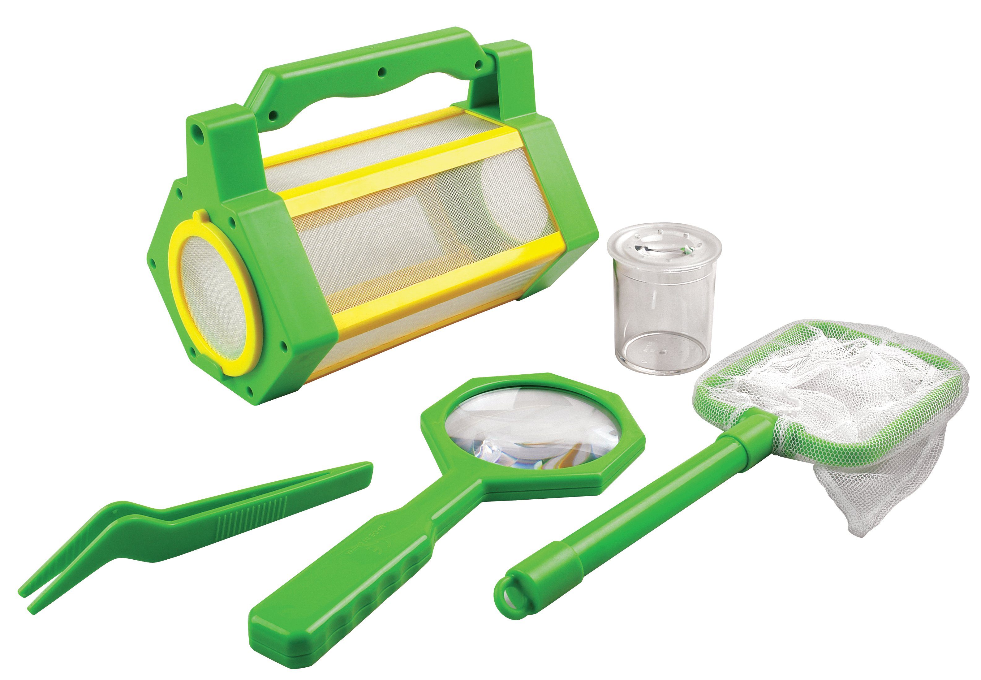 Edu-Toys Experimentierkasten BL033 Insektenbeobachtungset, (1-tlg), Insektenbox mit Pinzette, Kescher und Lupe