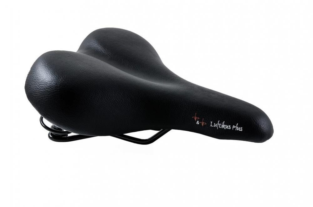 P&P Bequemsattel Fahrradsattel P&P Bequemsattel Luftikus Plus 608P schwarz, Uni, 280x210mm