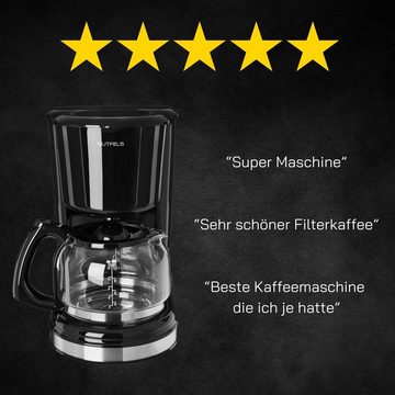Gutfels Filterkaffeemaschine COFFEE 2010 S, Papierfilter, Herausnehmbarer Filtereinsatz 1x4, bis zu 12 Tassen aromatischer Kaffee