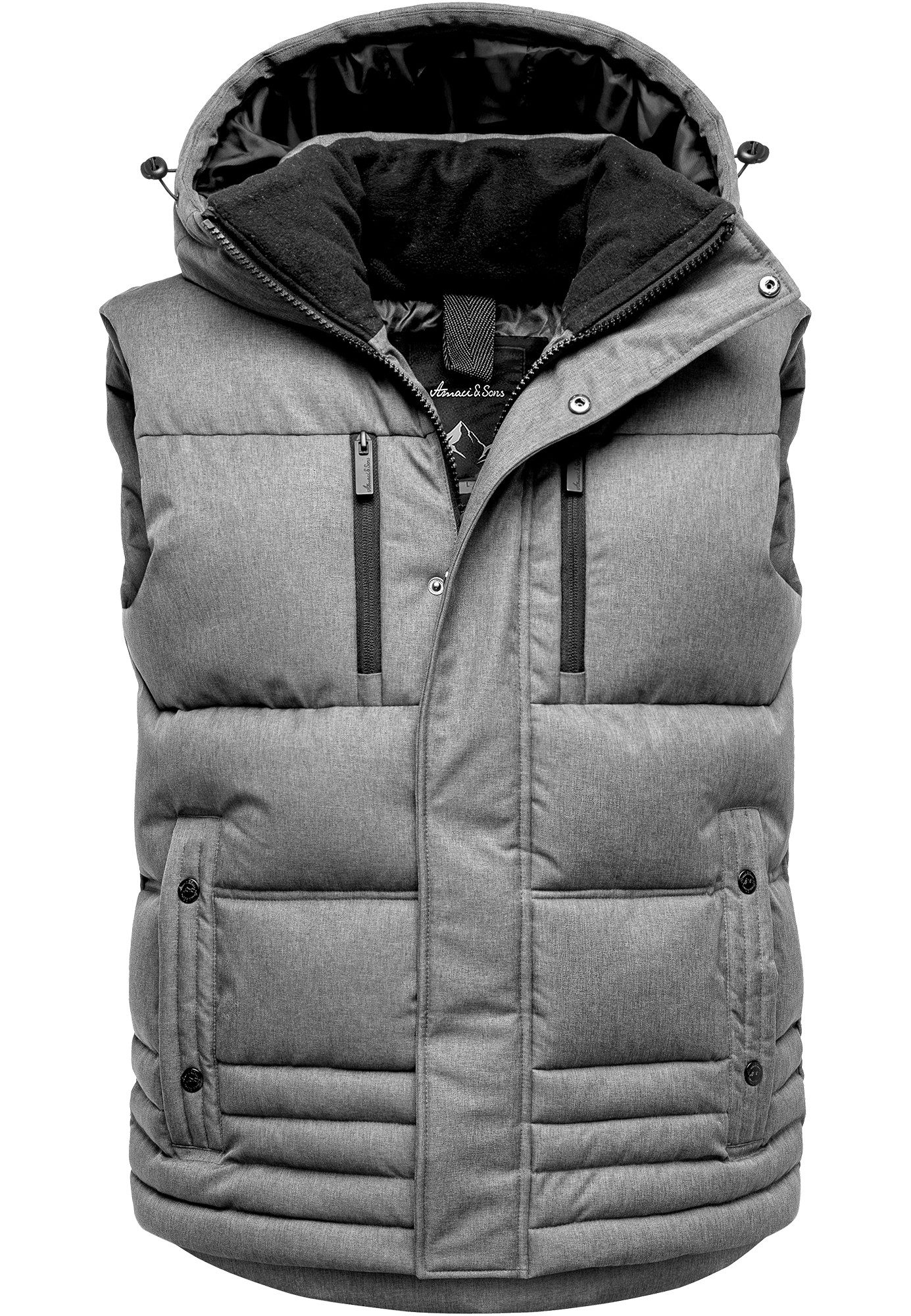 Amaci&Sons Steppweste PACIFICA Steppweste Dicke Herren günstig online kaufen