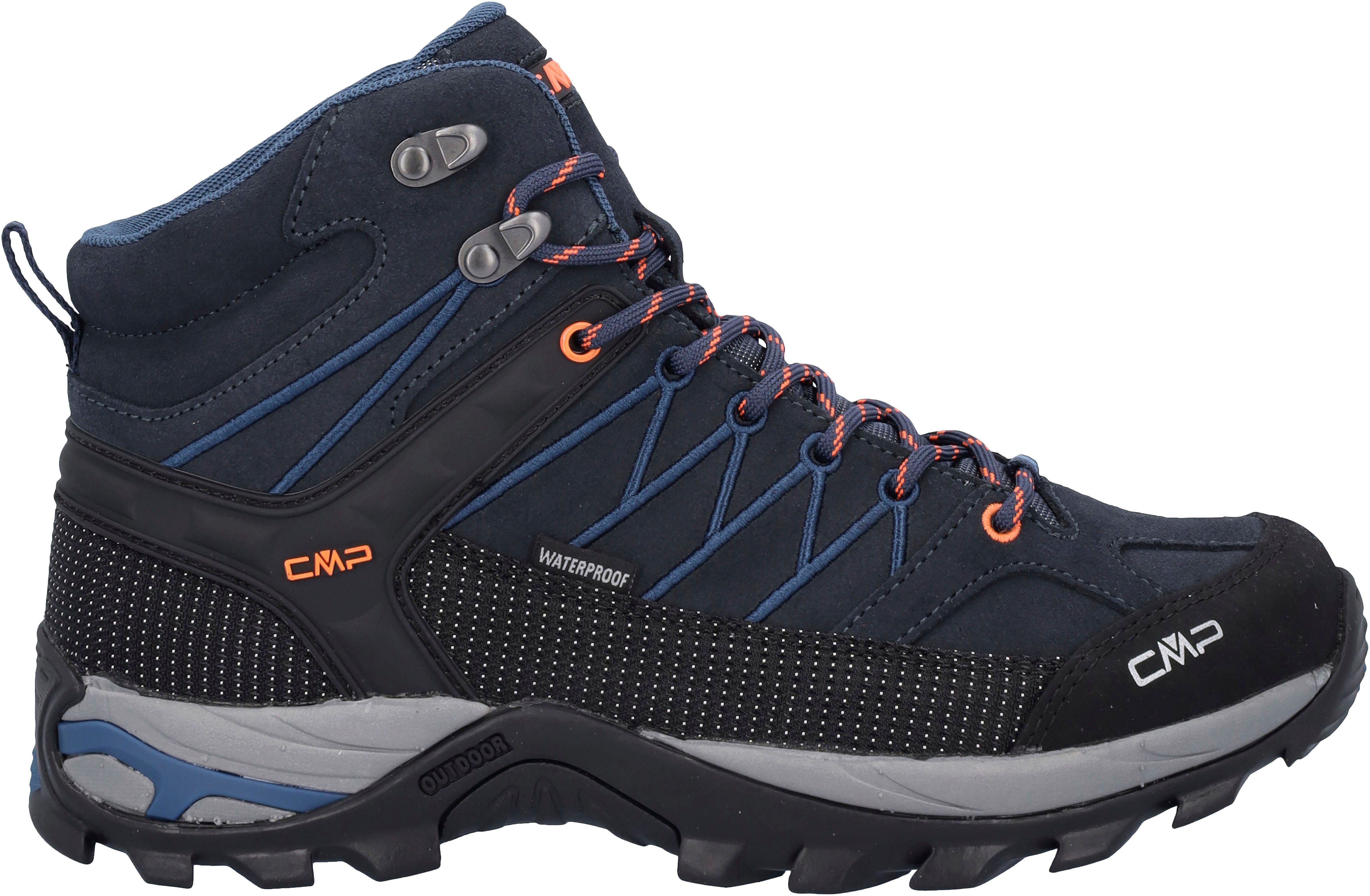 blau-orange Waterproof Wanderschuh Rigel wasserdicht CMP Mid