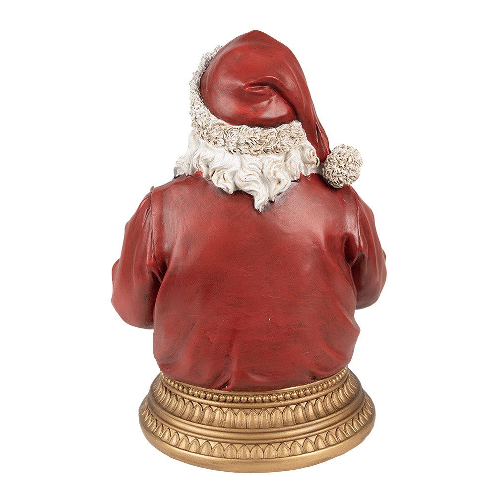 Clayre & Eef Weihnachtsmann Weihnachtsdekorationsfigur Weihnachtsmann 29 cm Rot, Sammelfigur, Weihnachtsmann, Dekofigur, sammlerfigur