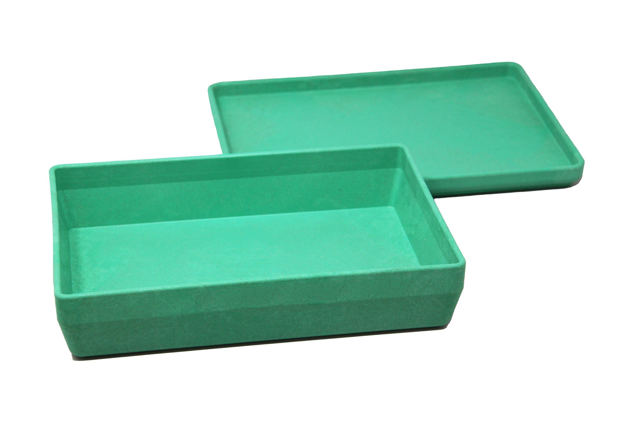 Wissner® aktiv lernen Lernspielzeug RE-Wood® Box mit Deckel in versch. Farben, Aufbewahren stapelbar grün