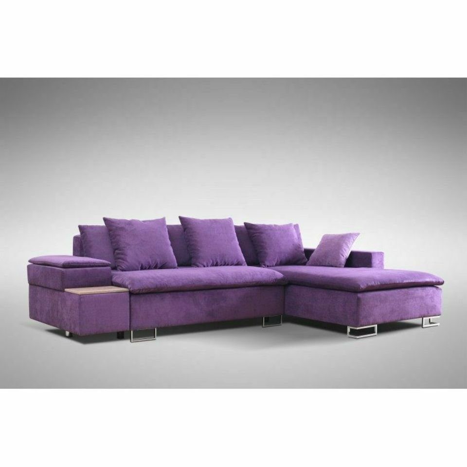 JVmoebel Sofa, Design Ecksofa Sofa L-form Bettfunktion Couch Polster Sitz Eck Sofa