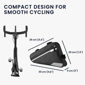 kwmobile Fahrradtasche Fahrradtasche für Rahmen (1-tlg), Rahmentasche Fahrrad Tasche - Zubehör