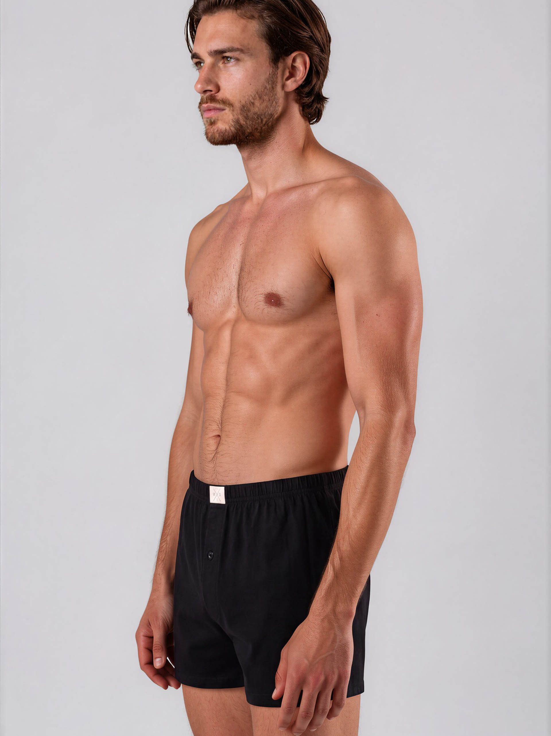 MG-1 Boxer Jersey Loose Fit - weiter Schnitt - bequemer Tragekomfort - Baumwolle (3-St) Boxershorts Unterhose Boxerbriefs Multipack 3er-Pack Herren Männer – Bild 5 von 5