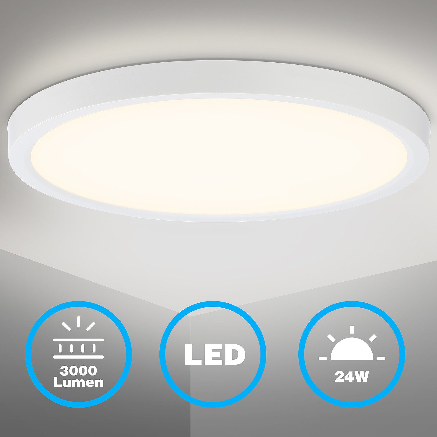 WILGOON Deckenleuchte Ultra Dünn LED Deckenlampe günstig online kaufen