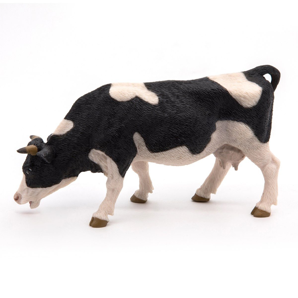 papo Spielfigur Grasende Holstein Kuh 15 cm für Bauernhofspiele, detailreich gestaltet