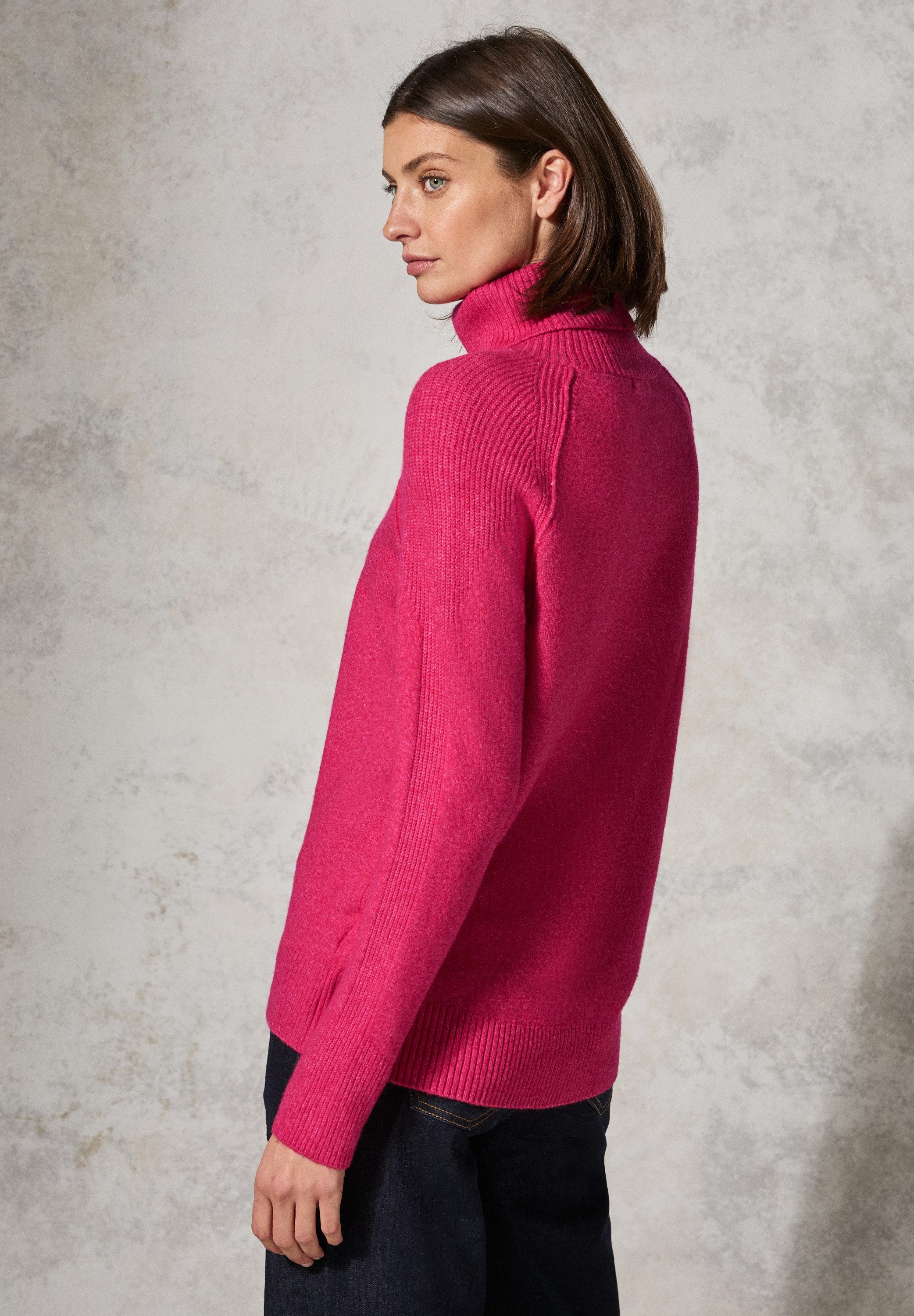 CECIL Rollkragenpullover mit Rippbündchen günstig online kaufen