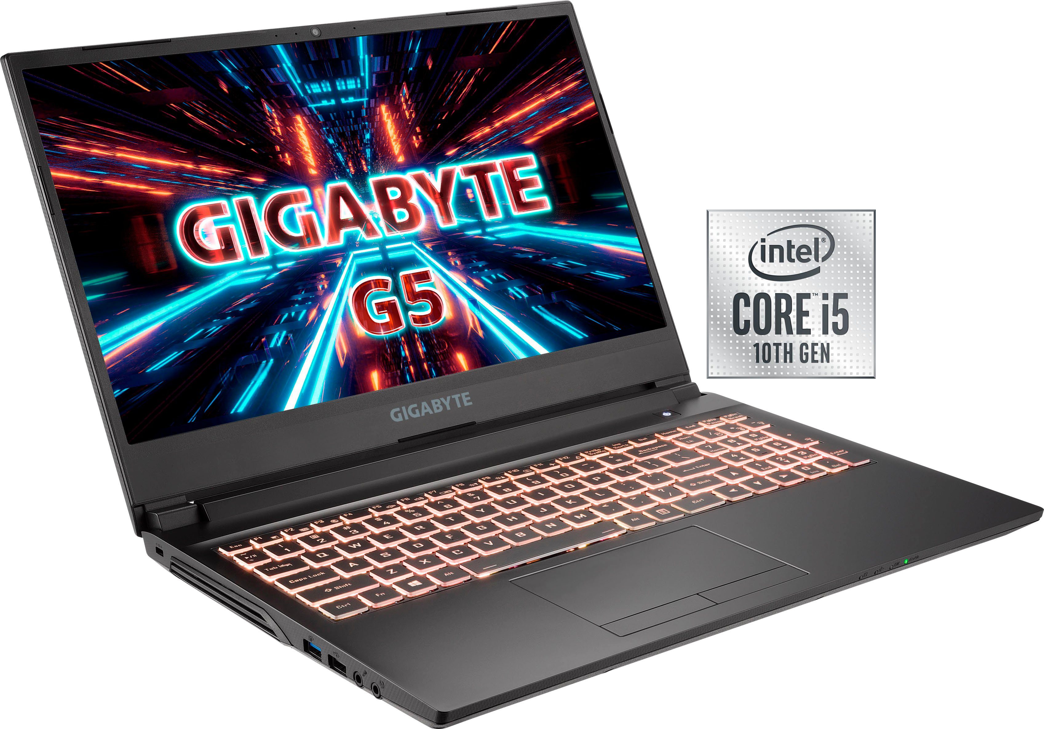 Gigabyte G5 KC-5DE1130SD Notebook (39,6 cm/15,6 Zoll, Intel Core i5 10500H,  GeForce RTX 3060, 512 GB SSD)
