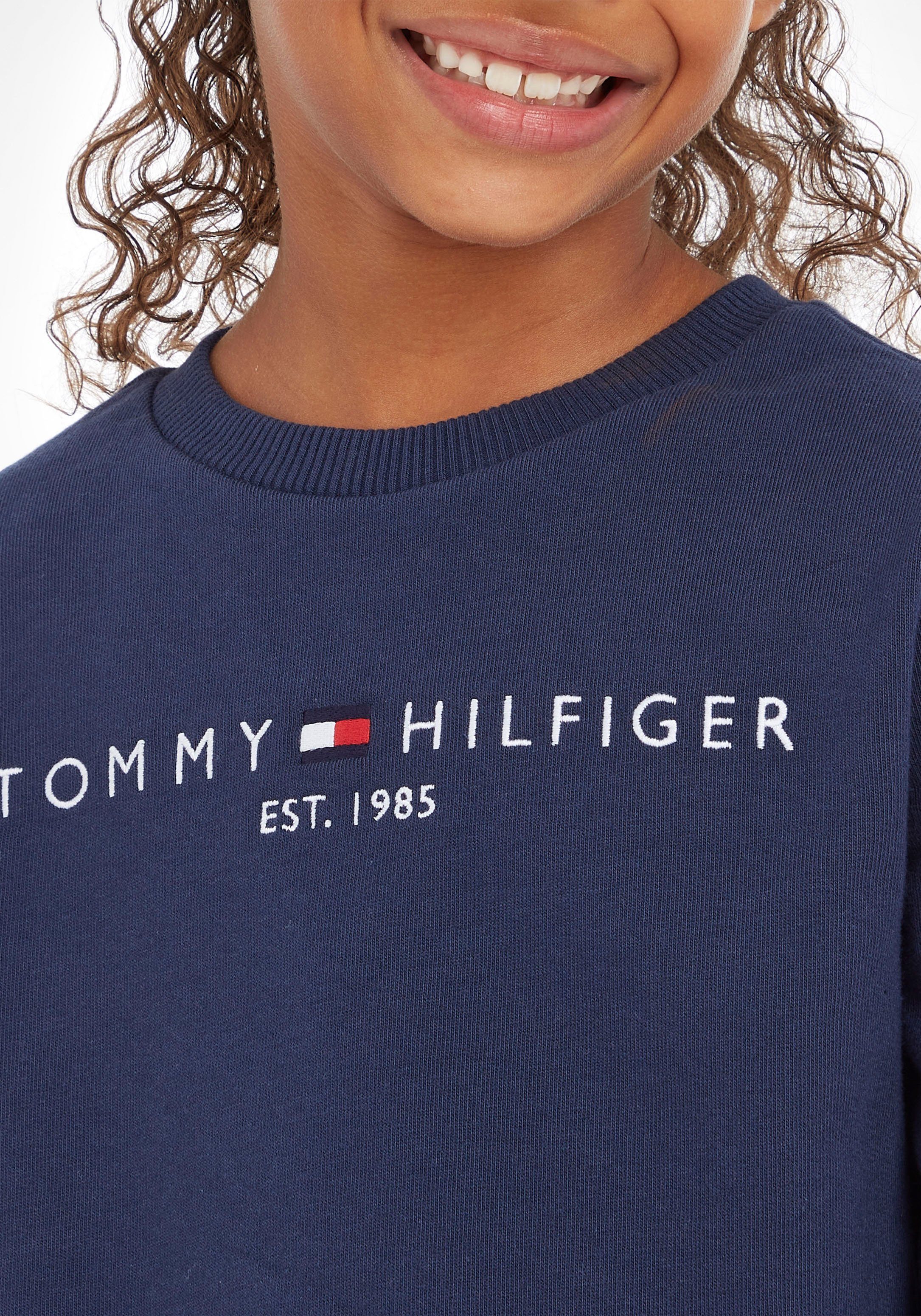 Tommy Hilfiger Sweatshirt Kids Jungen und SWEATSHIRT Mädchen MiniMe,für Kinder ESSENTIAL Junior