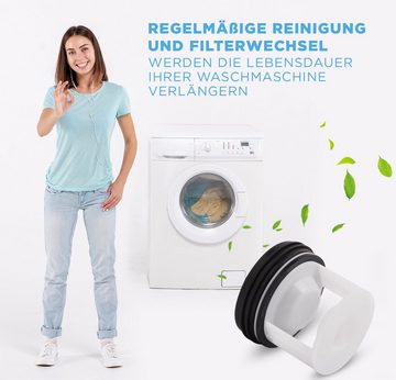 VIOKS Ersatzfilter Flusensieb Ersatz für Bosch 00601996, für Askoll Ablaufpumpe in Waschmaschine Waschtrockner
