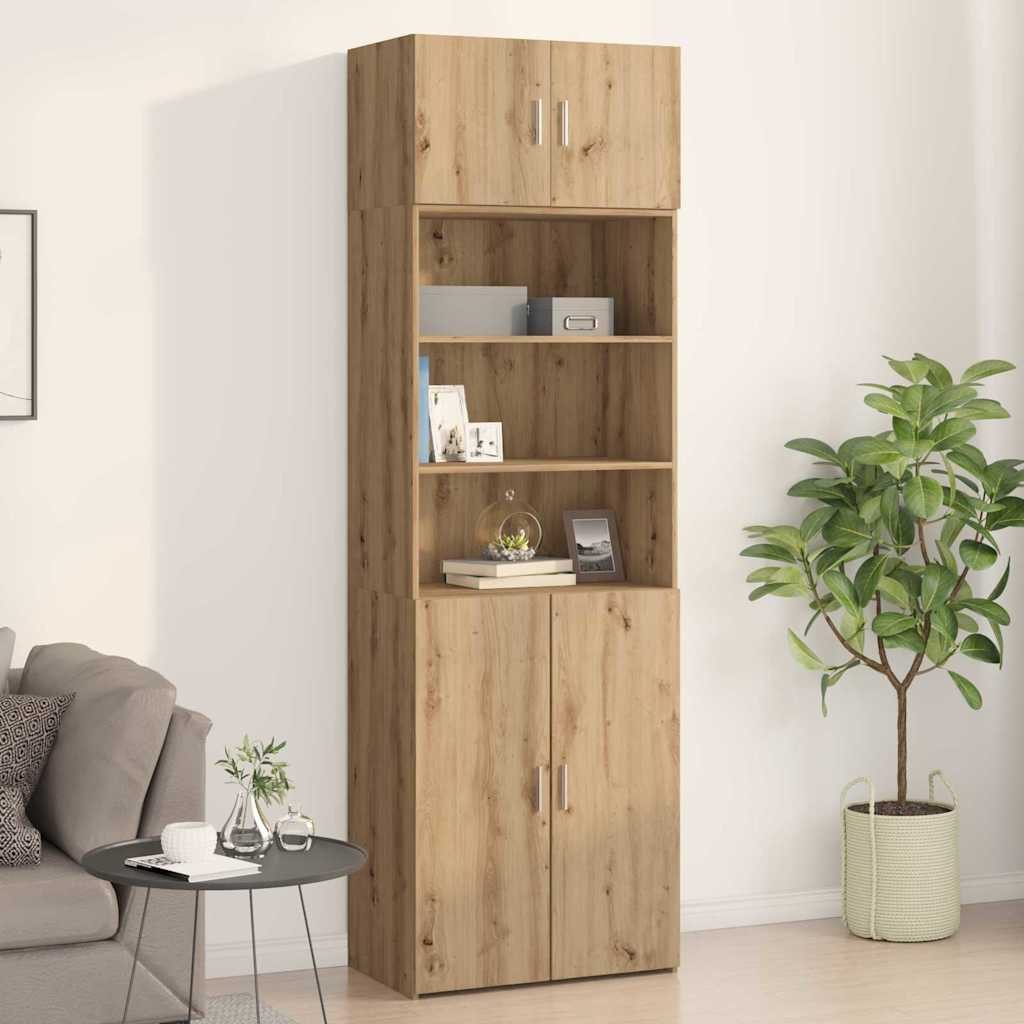 vidaXL Hängeschrank Wandschrank Artisan-Eiche 70 x 42,5 x 40 cm Holzwerkstoff (1-St)