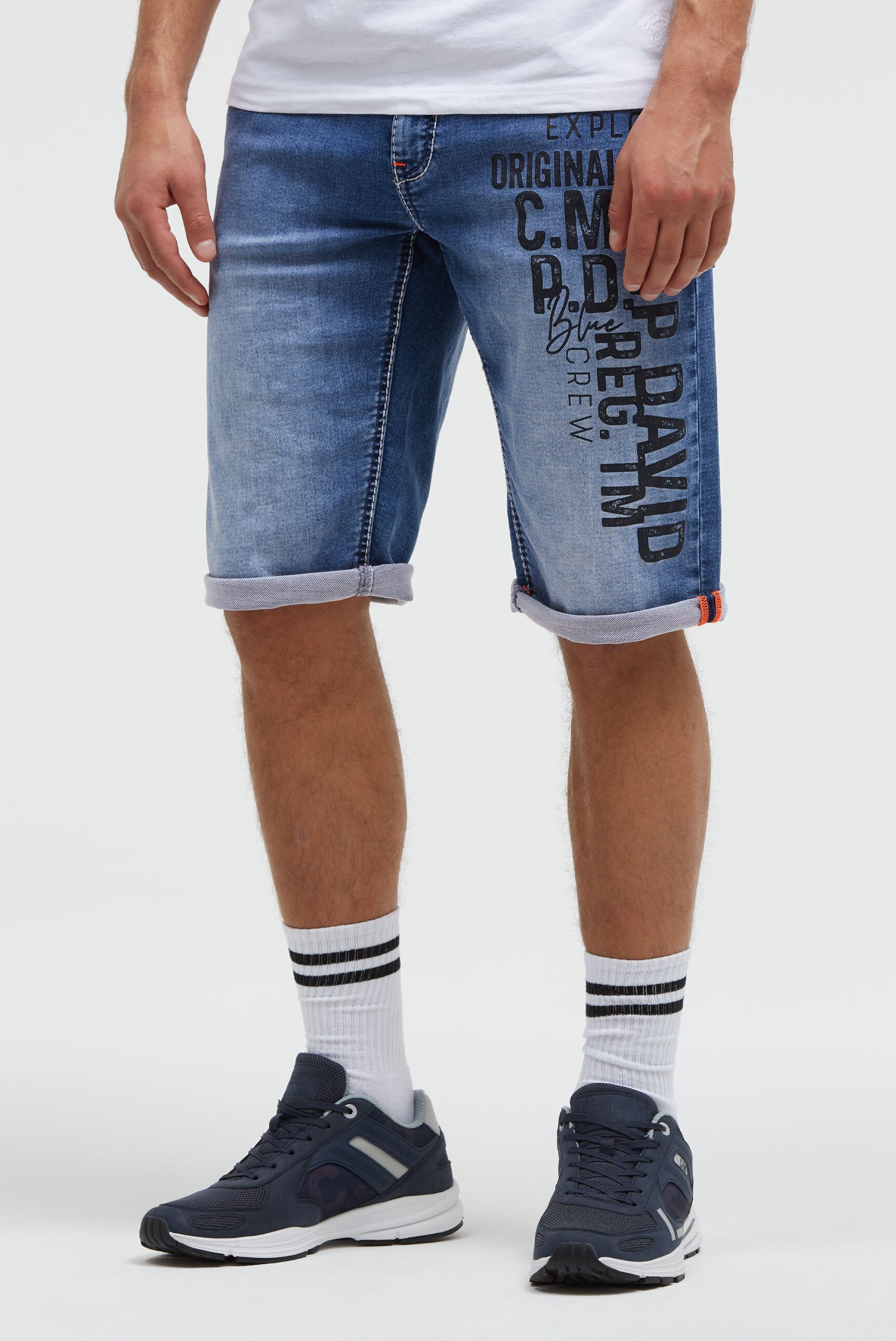 CAMP DAVID Jeansshorts mit Turn-Up Saum