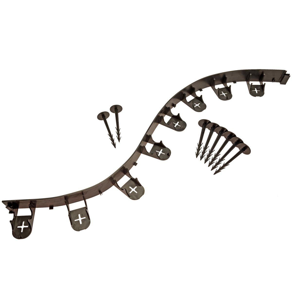 HaGa Rasenkante Flexible Rasenkante rund Beetumrandung Mähkante 1mx45mm mit