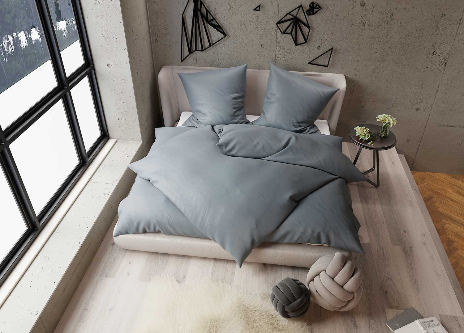 BETTWAESCHE-MIT-STIL Bettwäsche TENCEL™ Lyocell Bettwäsche uni einfarbig, L günstig online kaufen