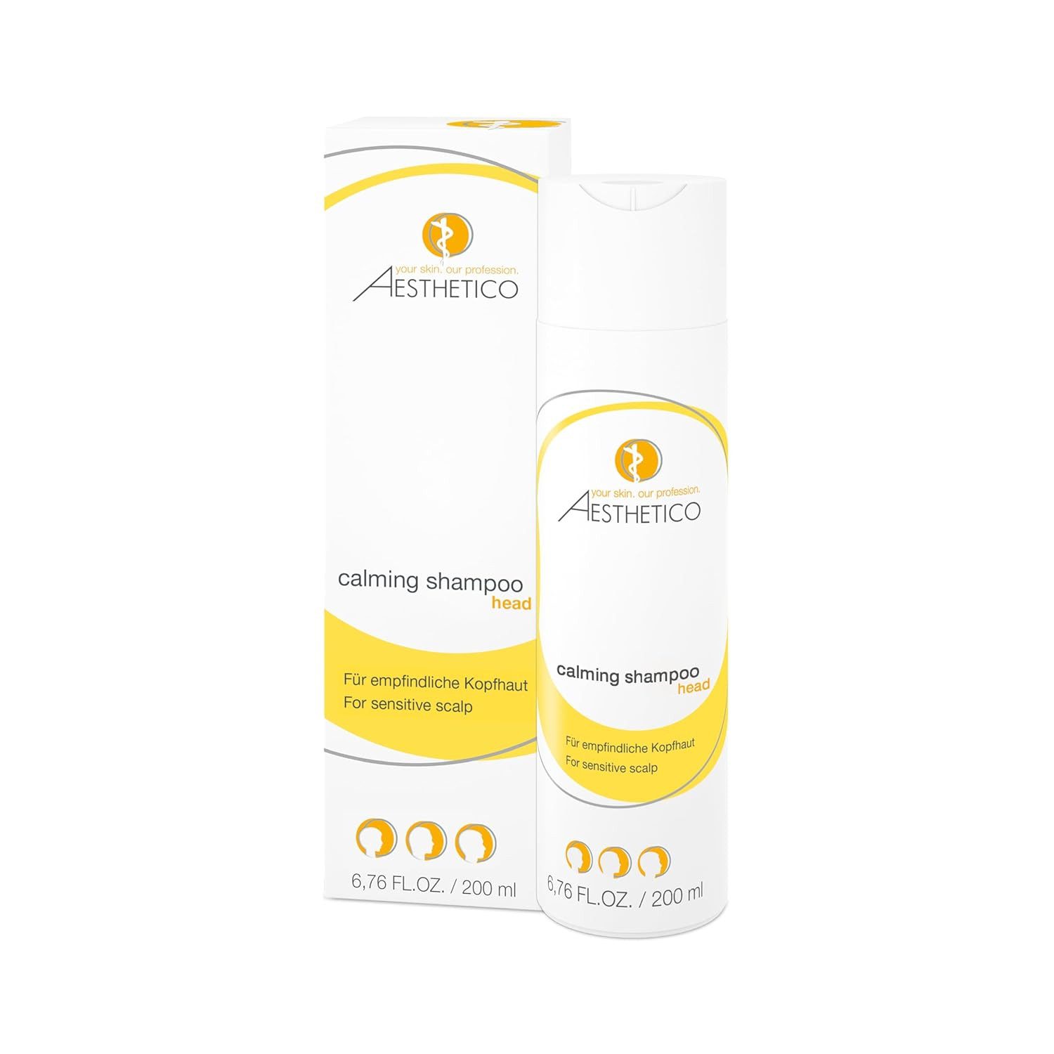 Kopfhaut-Pflegeshampoo calming shampoo, 200 ml - Haarpflege, Aesthetico