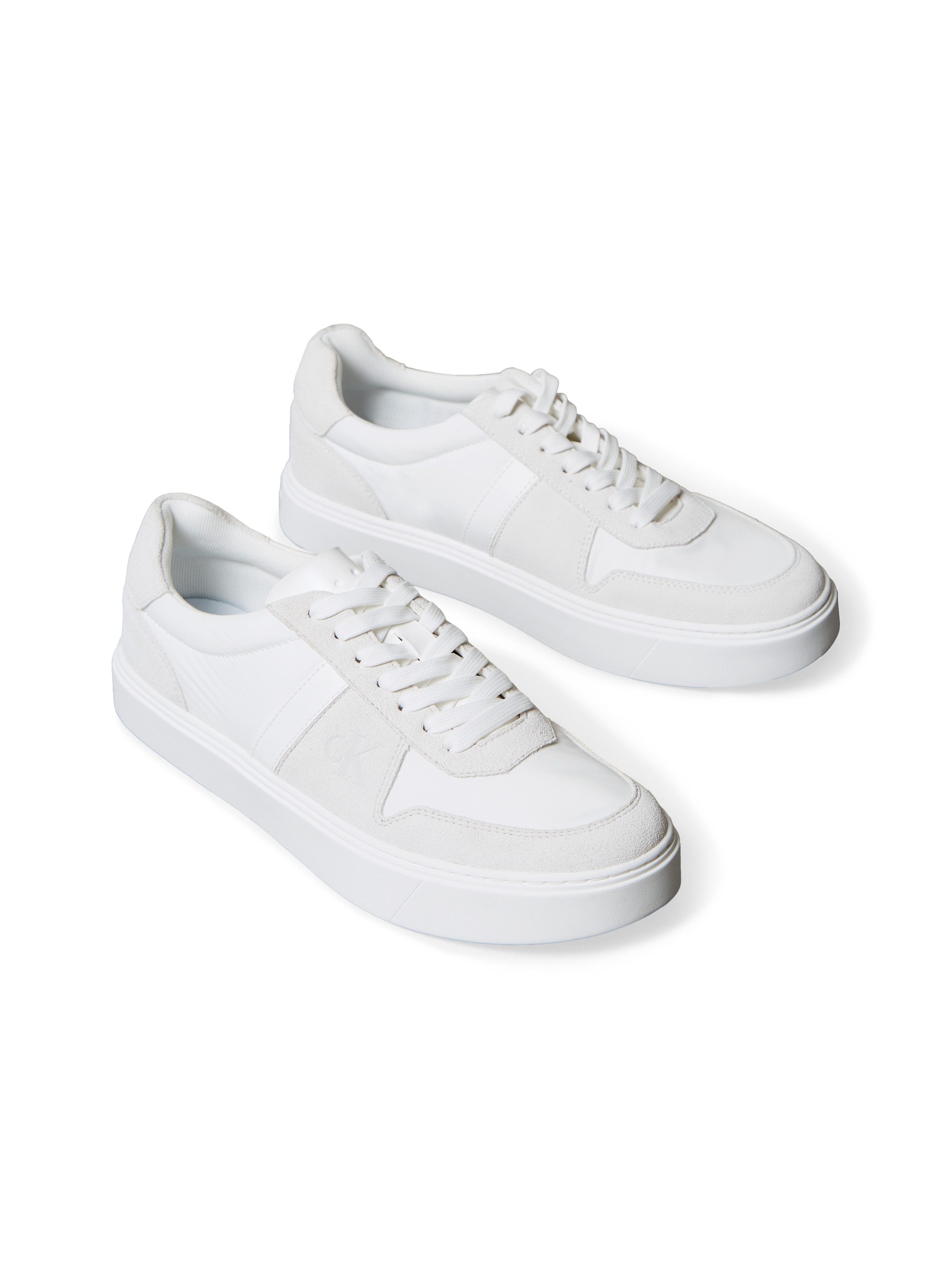 Calvin Klein Jeans CLASSIC CUPS LACE MIX EMB TONGUE Sneaker Schnürschuh, Basket-Sneaker, Freizeitschuh in monochromer Optik
