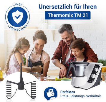 VIOKS Quirl Rühraufsatz Ersatz für Vorwerk, Schmetterling für Thermomix TM21 Küchenmaschine
