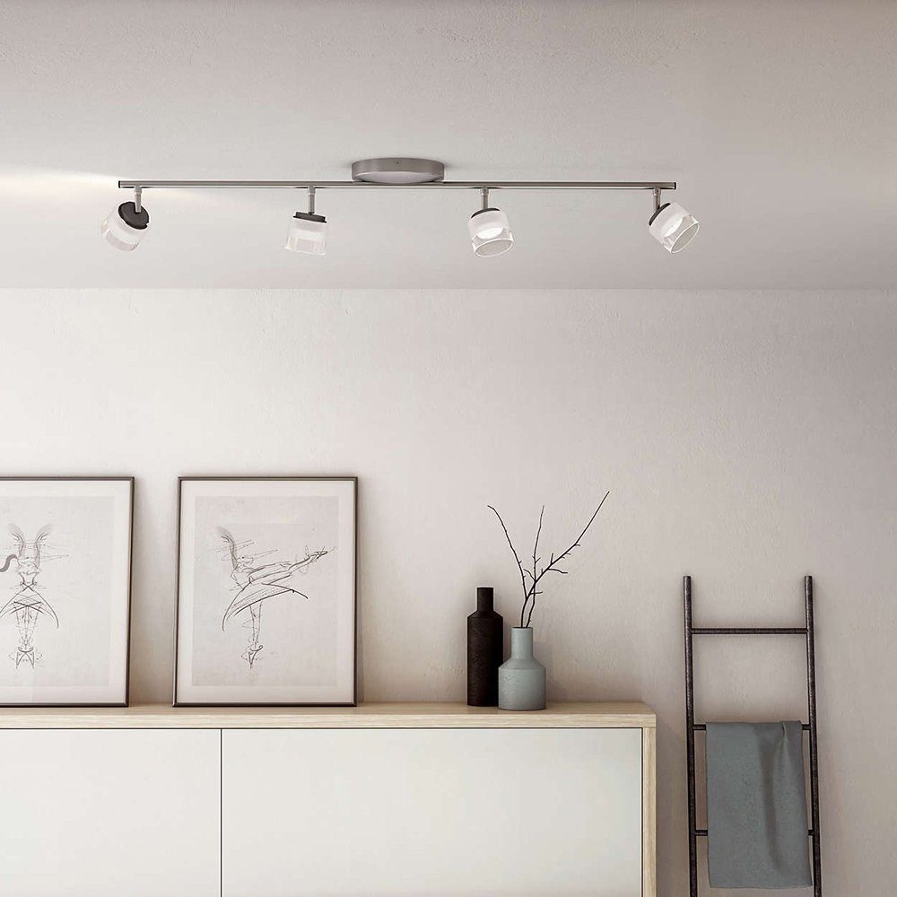 Philips Lighting Deckenleuchte Philips myLiving Fremont LED Deckenleuchte Spot 4flg., LED fest integriert, Warmweiß
