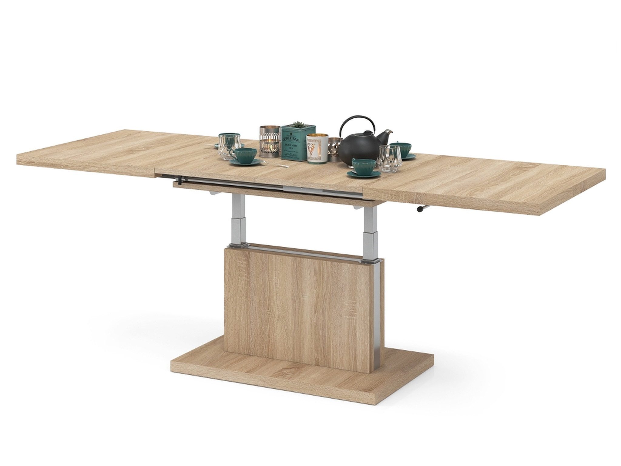 Mazzoni Couchtisch Aston Sonoma Eiche stufenlos günstig online kaufen