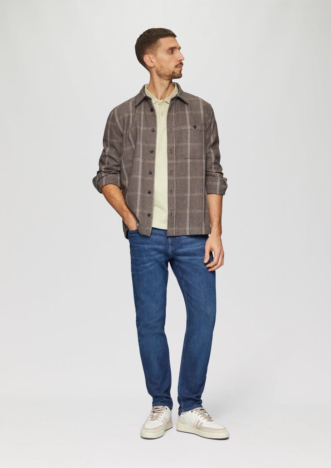 s.Oliver Poloshirt Poloshirt Kragen, Knopfleiste, kurzarm