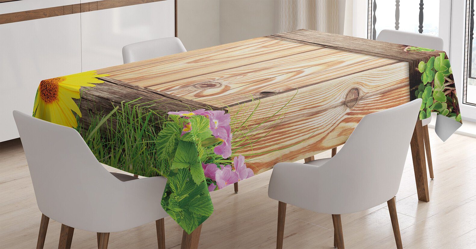 Abakuhaus Tischdecke Klare Waschbar geeignet Bereich den Für Hölzern Farben, Gartenzaun Außen Farbfest Schmetterling