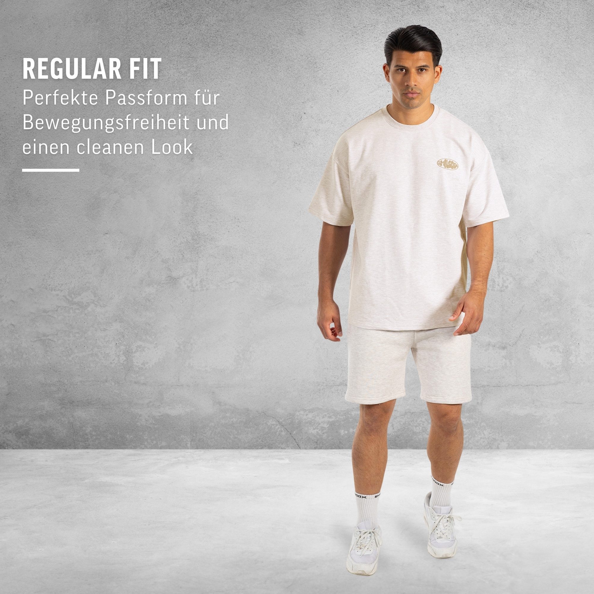 Smilodox Shorts Rion, Regular Fit Sportshorts, Reißverschlusstaschen, elastischer Bund Workout Trainingshose, Kordelzug, Gym Freizeit Streetstyle