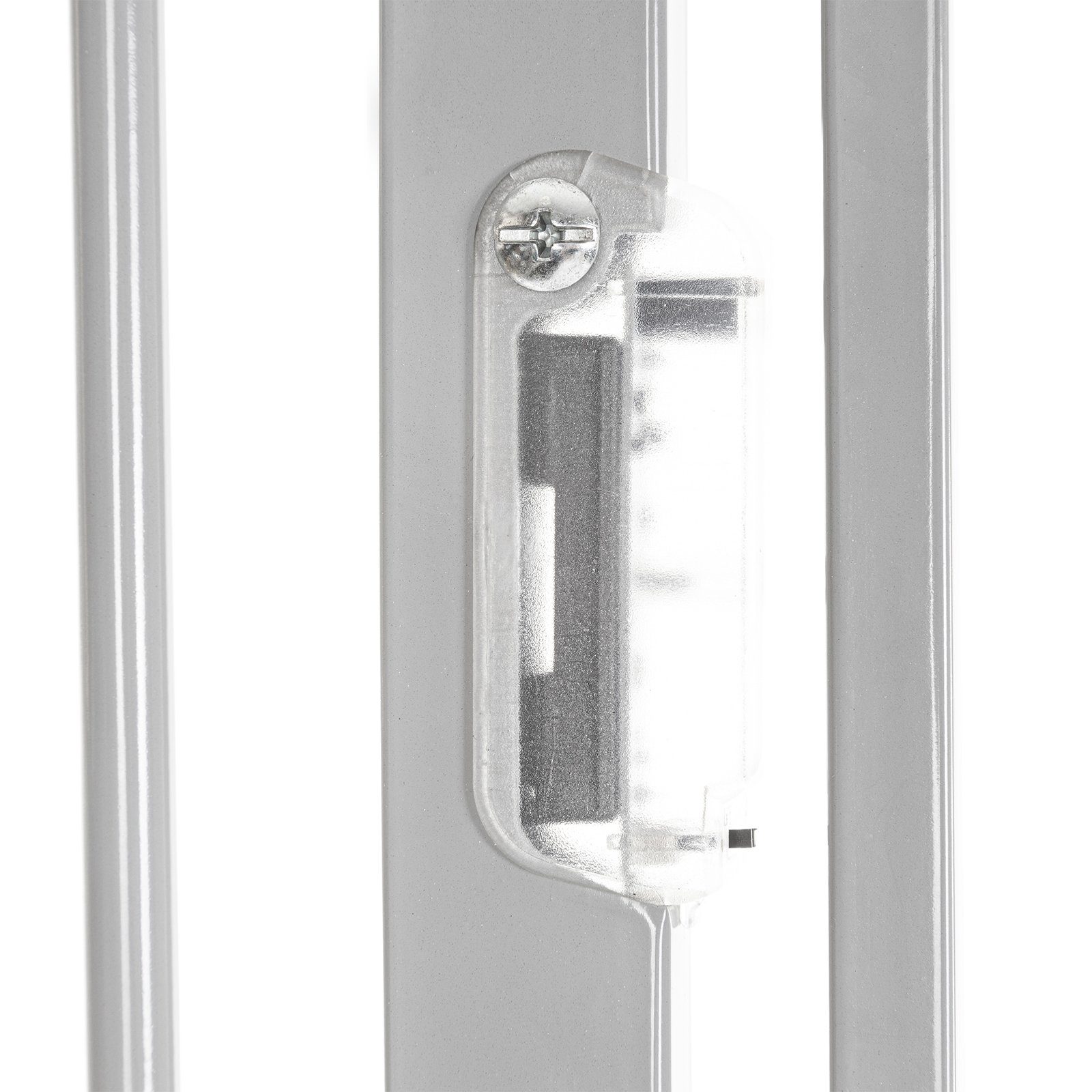 Truus Bohren Metall und Slim beidseitig Türschutzgitter 75-105cm Stop (TOP), lionelo schwenkbar Led ohne LED-Grau 90°
