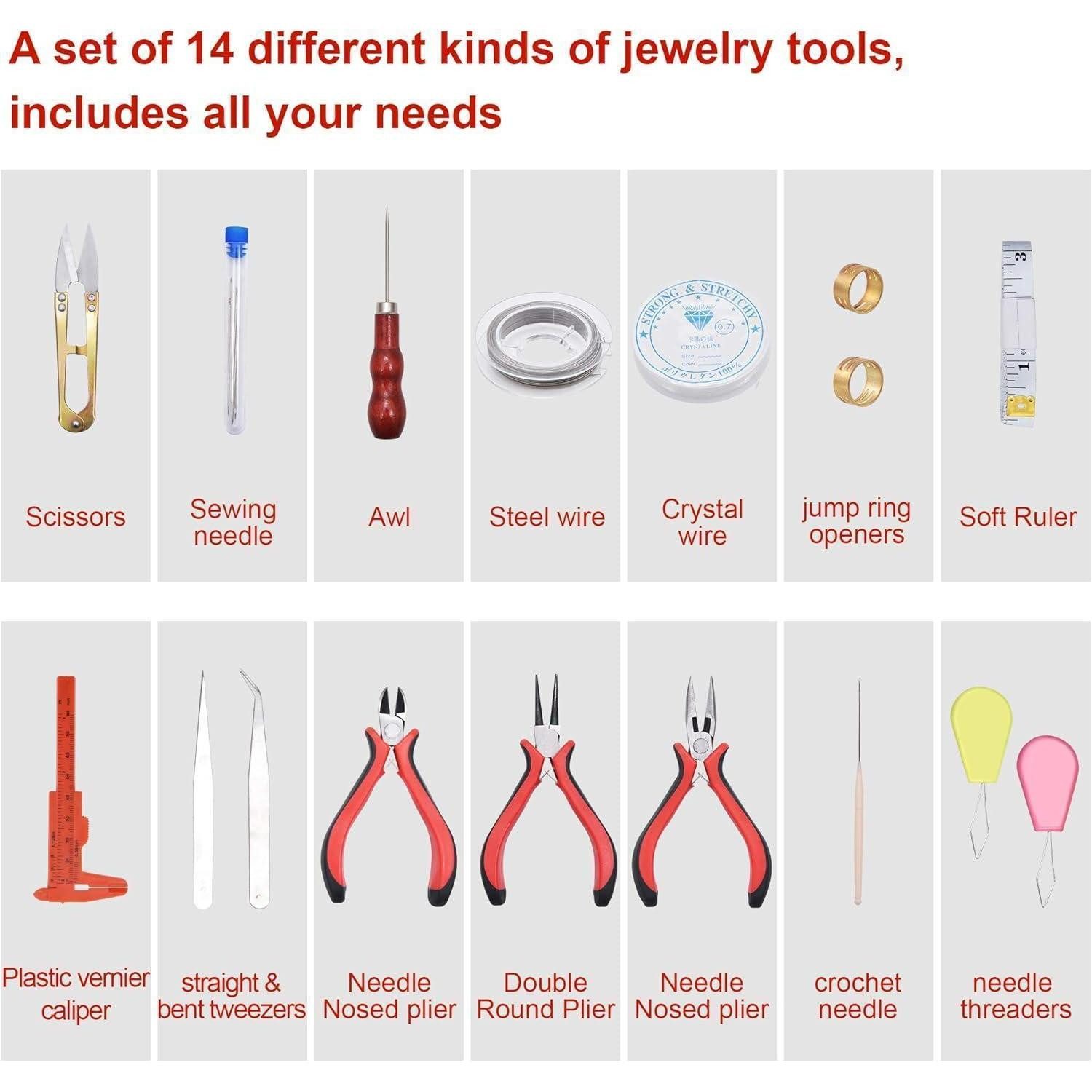 LuxusKollektion Schmuckset Schmuckherstellung Set 14tlg. mit 1300 pcs Zubeh günstig online kaufen