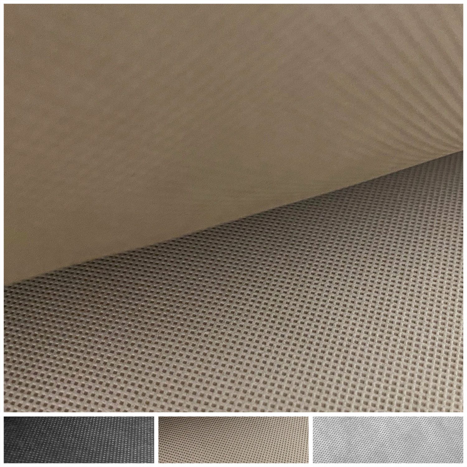 novely® Stoff Viva Vlies Rückseitenvlies Spannvlies Polstervlies Innenbezug, Antibakteriell, Luftdurchlässig, Meterware, 1lfm