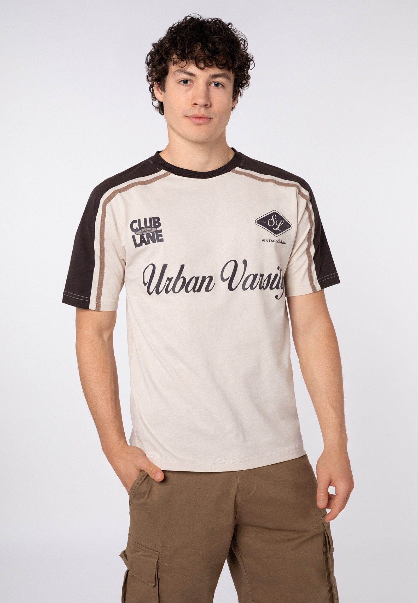 T-Shirt Herren Retro Shirt mit Print
